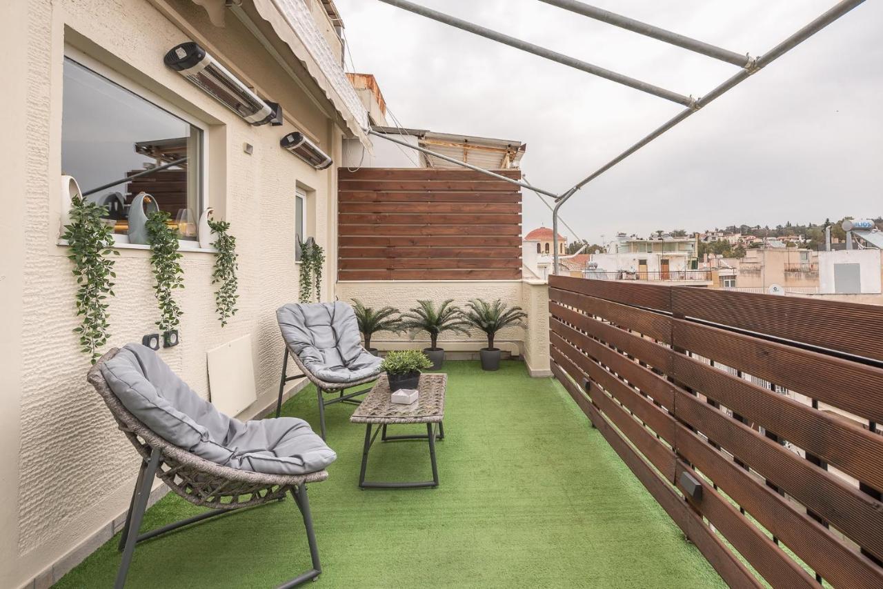 Apartamento Petralona Stylish Penthouse Atenas Exterior foto